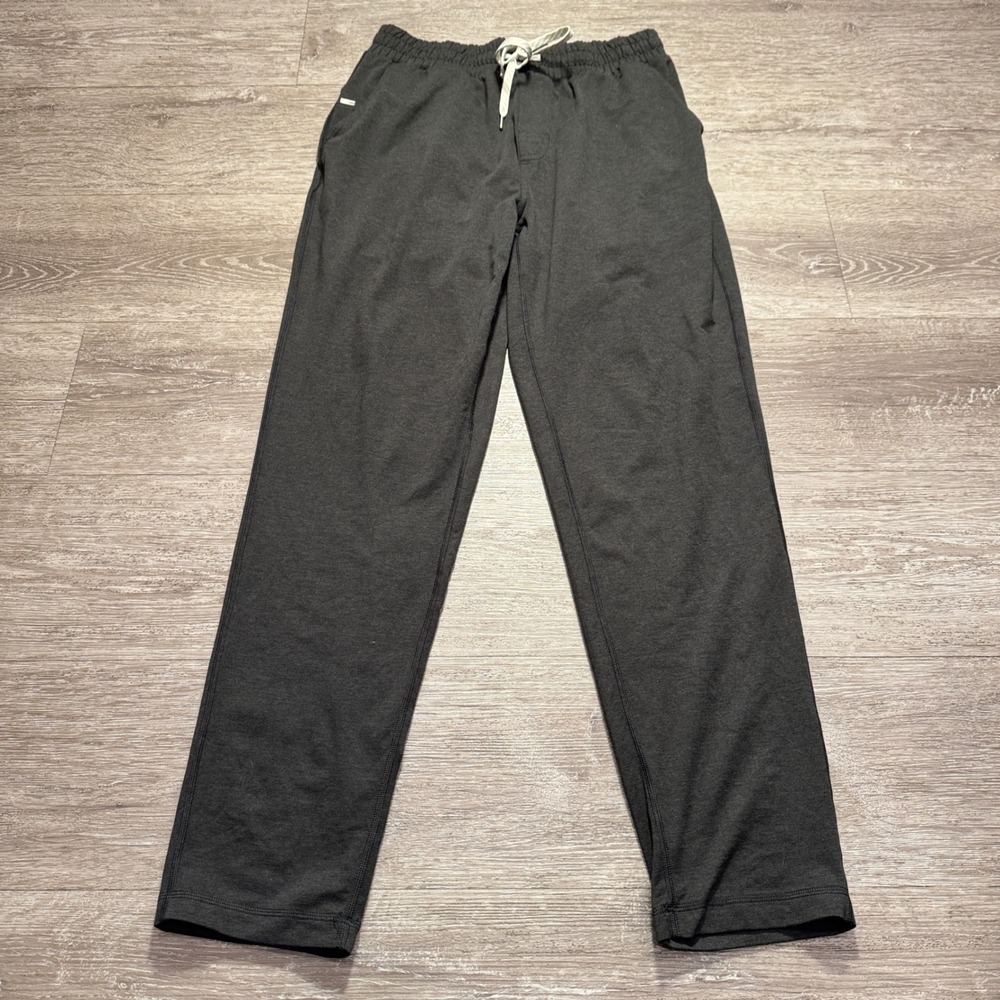 Vuori Pants Mens L Charcoal Gray Heather Ponto Performance Joggers #V418 28x30